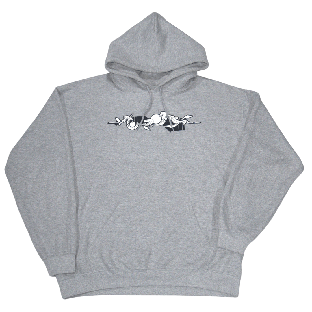 Hellgrau Elektro Hoodie